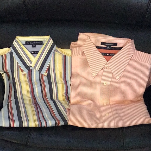 2 Classic Tommy Hilfiger long sleeve Button up shirts like new - Picture 8 of 8